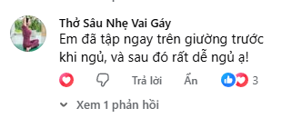 Học viên tập trên giường trước khi ngủ, dễ ngủ hơn